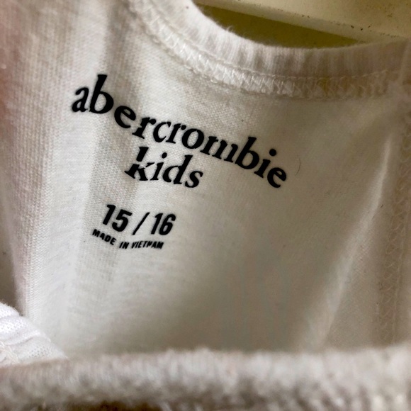 🚨ABERCROMBIE KIDS - White shirred tank - Picture 3 of 3